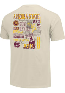 Arizona State Sun Devils Womens Ivory Through the Years Short Sleeve T-Shirt