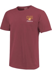 Central Michigan Chippewas Womens Brown Comfort Colors Short Sleeve T-Shirt