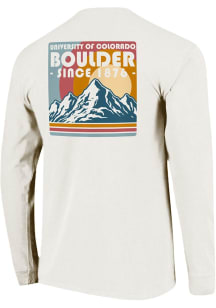 Colorado Buffaloes White Color Bars Long Sleeve T Shirt