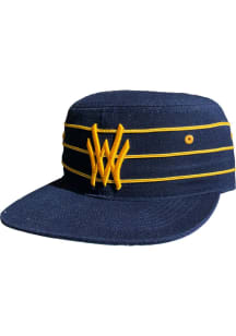 West Virginia Mountaineers Retro Pillbox Adjustable Hat - Navy Blue