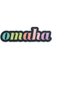 Omaha Color Type Stickers - Black