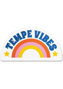 Tempe Rainbow Vibes Stickers - White