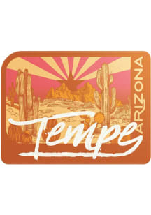 Tempe Desert Landscape Stickers - White