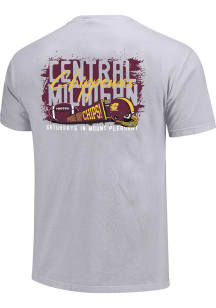 Central Michigan Chippewas Grey Memorabilia Saturday Short Sleeve T Shirt