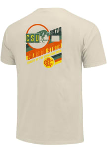 Colorado State Rams Ivory Vintage Slant Lines Short Sleeve T Shirt