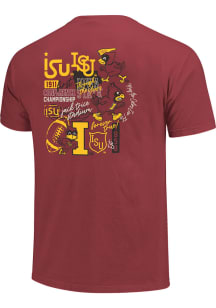 Iowa State Cyclones Womens Crimson Through the Years Short Sleeve T-Shirt
