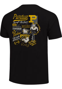 Purdue Boilermakers Black Through The Years Short Sleeve Fashion T Shirt