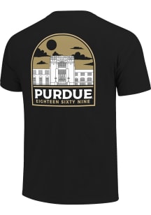Purdue Boilermakers Black Campus Arch Short Sleeve T Shirt