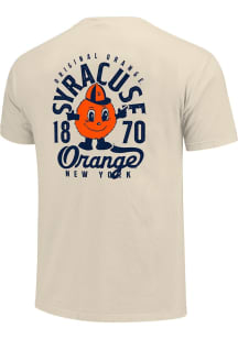 Syracuse Orange Ivory Vintage Mascot Overlay Short Sleeve T Shirt