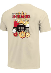 Houston Cougars Womens Ivory Groovy Sunset Short Sleeve T-Shirt