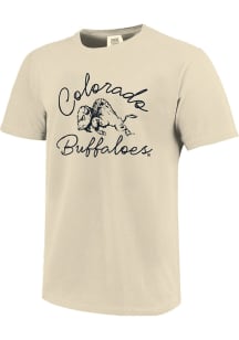 Colorado Buffaloes Womens Ivory Signature Logo Short Sleeve T-Shirt