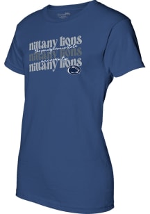 Penn State Nittany Lions Womens Blue Ringspun Short Sleeve T-Shirt