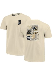 Purdue Boilermakers Womens Ivory Polaroids Short Sleeve T-Shirt