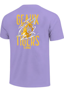 LSU Tigers Youth Purple Tiger Scratch Short Sleeve T-Shirt