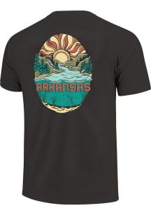 Arkansas Black Sunrise River Short Sleeve T Shirt