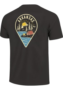 Arkansas Black Camping Short Sleeve T Shirt
