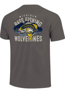 Michigan Wolverines Charcoal 0 Bass lake Short Sleeve T Shirt