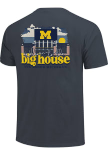 Michigan Wolverines Blue 0 Stadium Gates Short Sleeve T Shirt