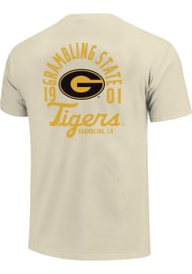 Grambling State Tigers Ivory Mascot Overlay Short Sleeve T Shirt