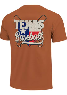 Texas Longhorns Burnt Orange Baseball Bats Short Sleeve T Shirt