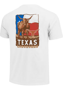 Texas Longhorns White Longhorns Short Sleeve T Shirt