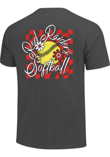 Texas Tech Red Raiders Womens Grey Script & Floral Short Sleeve T-Shirt