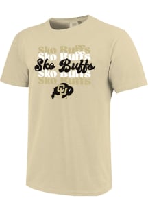 Colorado Buffaloes Womens Yellow Sko Buffs Short Sleeve T-Shirt