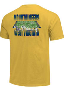 West Virginia Mountaineers Gold Football Pride of the Team Short Sleeve T Shirt