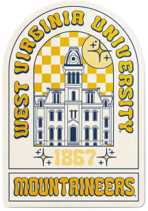 West Virginia Mountaineers Primary Logo Stickers - Ivory