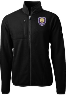 Cutter and Buck Orlando City SC Mens Black Cascade Sherpa Light Weight Jacket