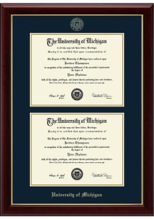 Michigan Wolverines Double Frame Diploma Frame -
