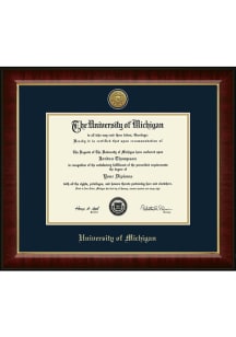 Michigan Wolverines Engraved Medallion Murano Diploma Frame -