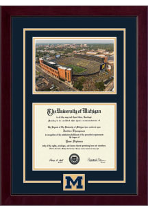Michigan Wolverines Stadium Day Diploma Frame -