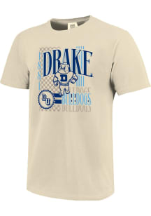 Drake Bulldogs Ivory 90s Print Collage Short Sleeve T Shirt