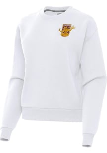 Antigua Detroit City FC Womens White Victory Crew Sweatshirt