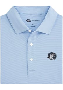 Onward Reserve North Carolina Tar Heels Mens Light Blue Hairline Short Sleeve Fashion Polo