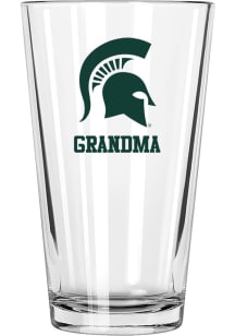 Michigan State Spartans Grandma 16 oz Pint Glass - White
