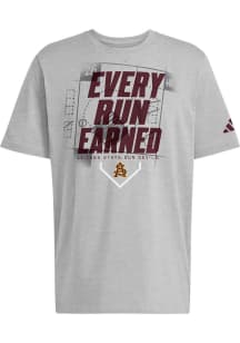 Adidas Arizona State Sun Devils Grey 2026 Dugout Postseason Short Sleeve T Shirt