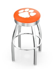 Clemson Tigers 3 Ring Chrome Seat Pub Stool - Silver