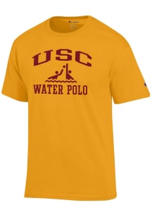 Champion USC Trojans Gold Water Polo Icon Jersey Short Sleeve T Shirt
