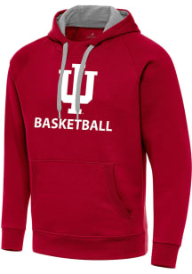 Antigua Indiana Hoosiers Mens Red Basketball Victory Long Sleeve Hoodie