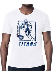 Starter Tennessee Titans White Grid Short Sleeve T Shirt
