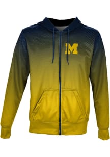 ProSphere Michigan Wolverines Youth Navy Blue Zoom Light Weight Jacket
