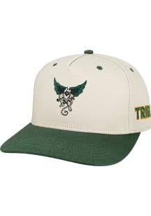 Legacy William & Mary Tribe Hovering Griffin Heritage Adjustable Hat - Natural