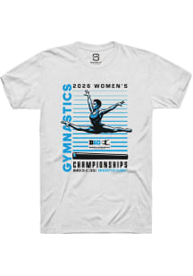 Summit Sportswear Big Ten White 2026 Women's Gymnastics Championships Short Sleeve T Shirt