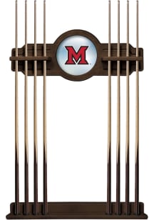 Miami RedHawks Solid Wood Cue Rack Pool Table