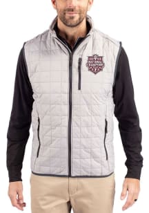 Cutter and Buck Indiana Hoosiers Big and Tall Grey 2025 CFP National Champions Rainier PrimaLoft M..