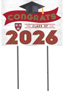 Harvard Crimson KH Sports Fan Class of 2026 Yard Sign - Maroon