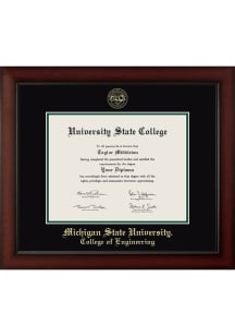 Michigan State Spartans Embossed Paxton College of Engineering Diploma Frame - Black