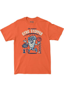 Andrej Stojakovic Illinois Fighting Illini Orange Gyro Stepper Basketball NIL Graphic Short Sleeve..